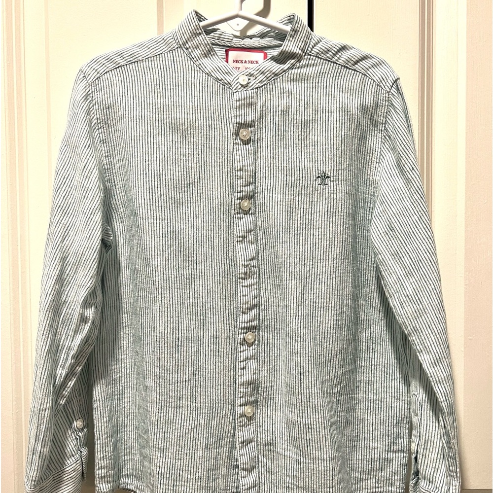 Neck & Neck Button down mandarin collar shirt- 6Y-7Y (106-118cm)